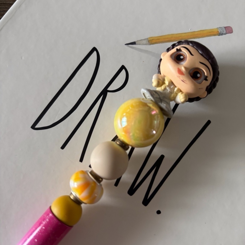 Disney Doorables: Star Wars: Princess Leia handmade beaded pen